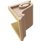 Ekena Millwork 7"W x 7"D x 7"H Wide Scroll Rough Cedar Woodgrain TimberThane Corbel, Primed Tan CORUR07X07X07SCRRCPR - alternate 2